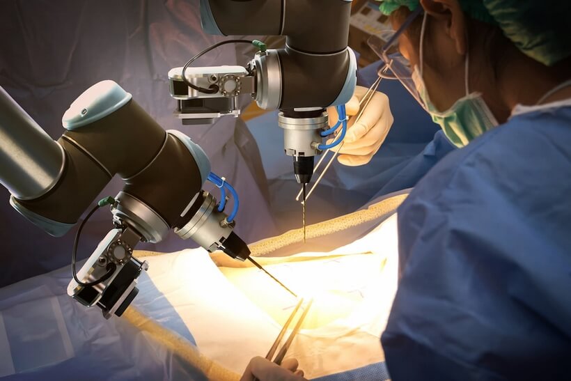 imagem de cirurgia robotica